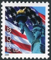 First Class and 39c Lady Liberty & Flag Issues 2006